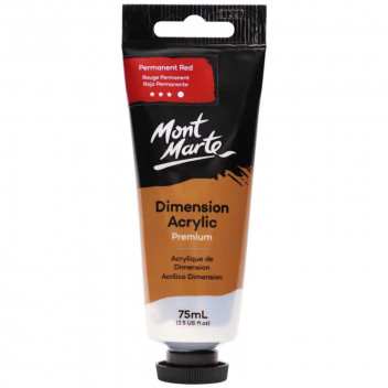 PERM RED CRAFT ACRYLIC PAINT 75ML