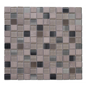 GLOBAL STONE GLASS MOSAIC MIXED BAKU 300X300MM