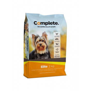 COMPLETE ELITE SMALL MEDIUM BREED 24PERCENT PROTEIN DOG FOOD 2KG