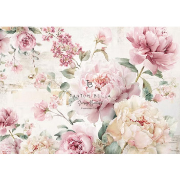 SENTIMENTAL PETALS DECOUPAGE A4