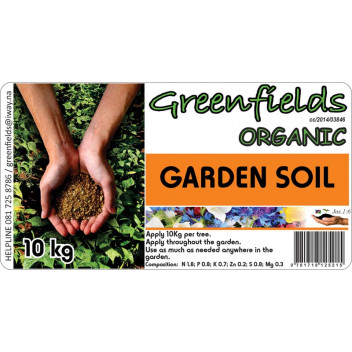 GREENFIELDS ORGANIC GARDEN SOIL 10KG