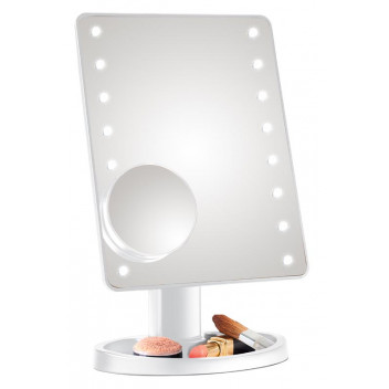 BATTERY OPERATED 10XMAGNIFIER MAKE-UP MIRROR