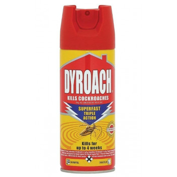 INSECTICIDE ODOURLESS SUPERFAST TRIPLE ACTION 300ML DYROACH