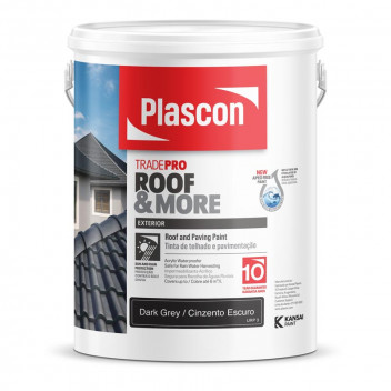 PLASCON TRADEPRO ROOF & MORE BRIGHT RED PAINT 5L