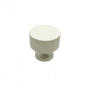 ROCO WHITE FLUTED KNOB 28MM