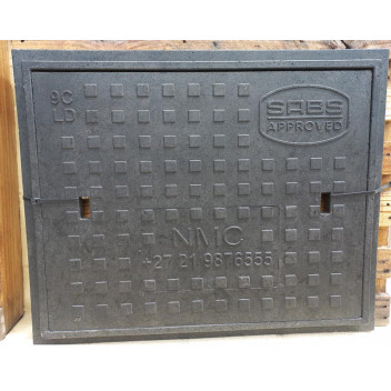 POLYMER LIGHT DUTY MANHOLE COVER AND FRAME 670X520MM 20KG