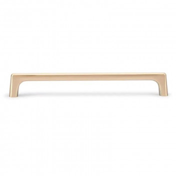 BRUSHED BRASS MODERN D HANDLE 192MM