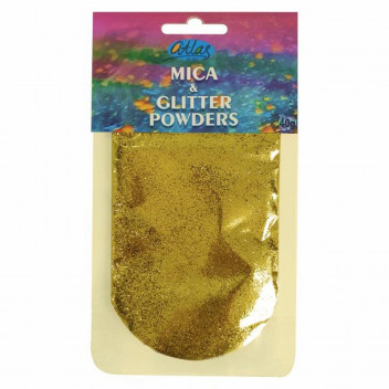 ATLAS RESIN MICA AND GLITTER GOLD POWDERS 40G