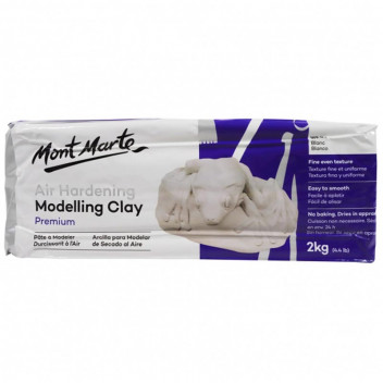 MONT MARTE WHITE PREMIUM AIR HARDENING MODELLING CLAY 2KG