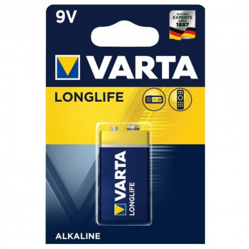 VARTA LONGLIFE BATTERY 9V 1PACK