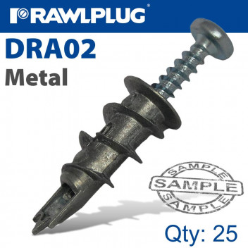 Rawlplug Metal Self Drill Drywall Fixing 13mm 25 pp