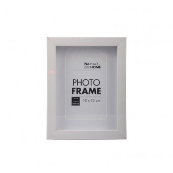 PHOTO FRAME SHADOW BOX  WHITE  10X15CM