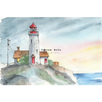 SEASIDE BEACON DECOUPAGE A4