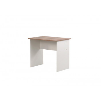 WHITE AND SAHARA BUDGET MELAMINE DESK 900MM X 600MM 920MM X 620MM