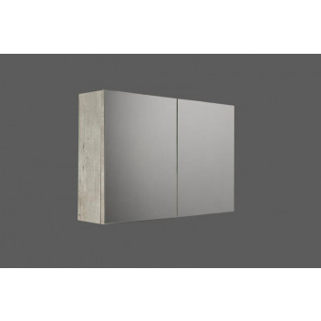 GREY DOUBLE DOOR CABINET MIRROR 600X400X116MM
