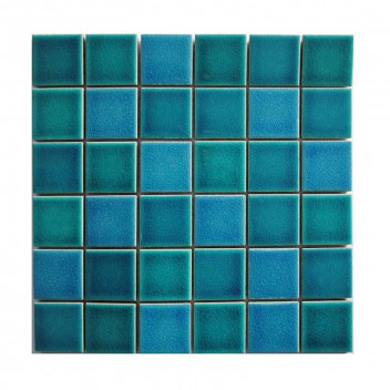ADRIATIC CRACKLE POOL BLEND MOSAIC 303X303MM