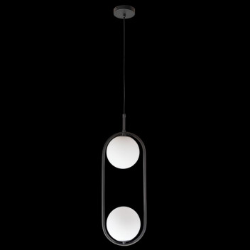 K LIGHT CHARCOAL LUNA DOUBLE LED G9 PENDANT LIGHT