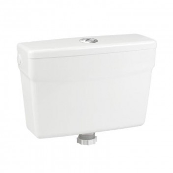 WHITE PVC ELF DUAL FLUSH CISTERN 9L