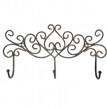 METAL HOOK 3HOOKS 31X5X15CM