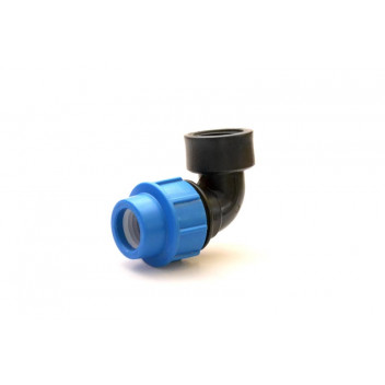 ELBOW COMPRESSION HDPE FEMALE 16BAR 40MM X 1INCH 25MM