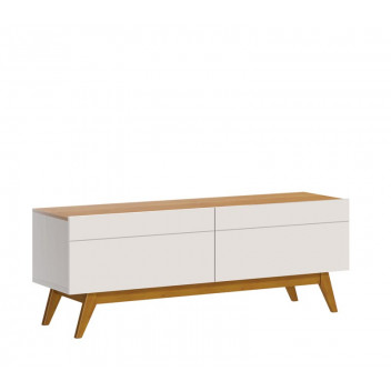 OFF WHITE / NATURE 50INCH TV 2 DRAWERS CLASSIC TV STAND 1.4M