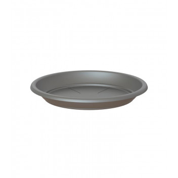 ARTEVASI ANTHRACITE ROUND PLASTIC SAUCER 18CM