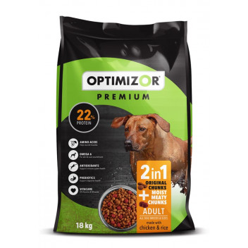 OPTIMIZOR PREMIUM DOG FOOD PLUS SEMI MOIST 18KG