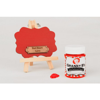 GRANNY B CHALKED PAINT RED HEART LOVE 125ML