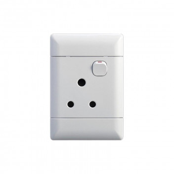 NEU HORIZONTAL SINGLE WHITE SOCKET SWITCH 50X100