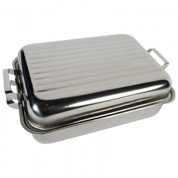 LKS STAINLESS STEEL MEDIUM ROASTER 320X260X145MM