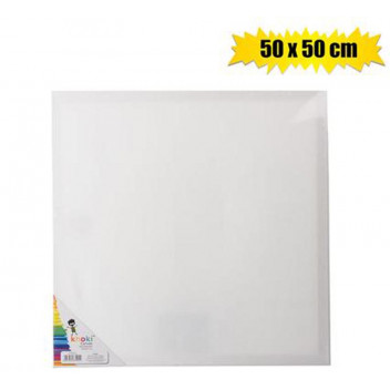 KHOKI ART AND CRAFT CANVAS WOOD MOUNTED WHITE 50X50CM