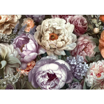 PEONY ROMANCE DECOUPAGE A3