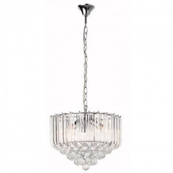 EUROLUX E14 CLEAR ACRYLIC 5LIGHT OTIS CHANDELIER