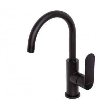 BLUTIDE SATIN BLACK GOOSENECK BASIN MIXER