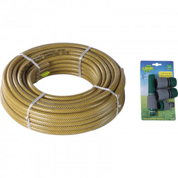 LASHER GARDEN HOSE WITH FITTINGS 12MMX30M