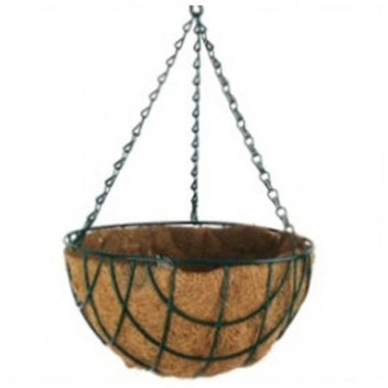 GARDEN HANGING BASKET 12\' INCH WITH COIR