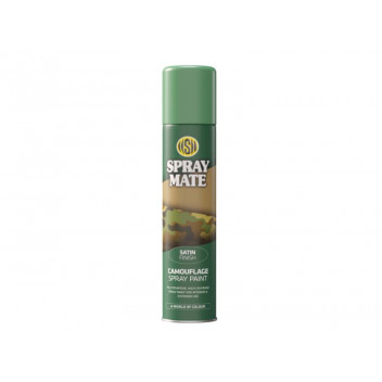 SPRAYMATE SATIN DARK FOREST GREEN CAMOUFLAGE SPRAY PAINT 250ML