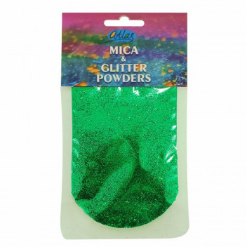 ATLAS RESIN MICA AND GLITTER GREEN POWDERS 40G