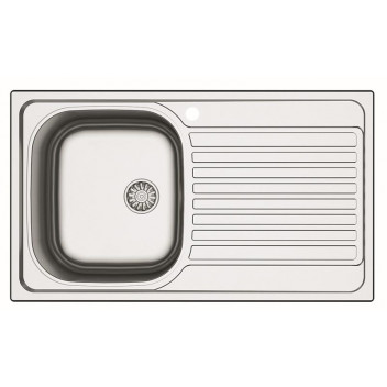 BRECIA SINGLE BWOL SINK INCLUDING WASTE 860X500MM