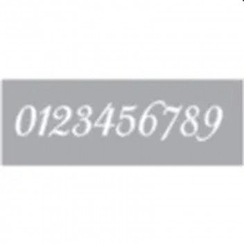 NUMBERS CURL STENCIL