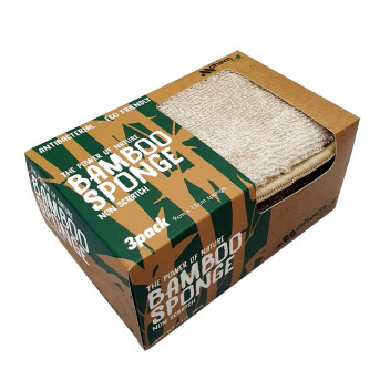 M-CHEM BROWN ECO BAMBOO SPONGE 9X13CM 3PACK