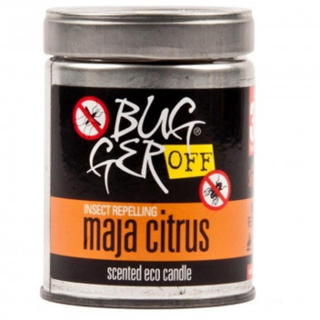 BUGGER OFF MAJA CITRUS ECO SCENTED CANDLE