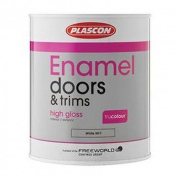 PLASCON ENAMEL SUPER UNIVERSAL BLACK PAINT 5L