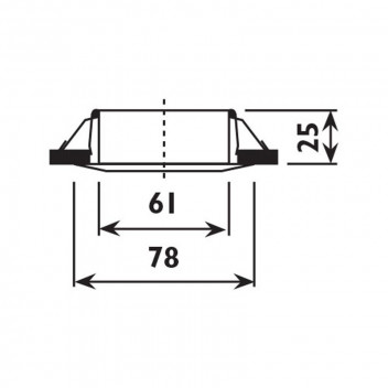 RADIANT SATIN CHROME STRAIGHT DOWN LIGHT