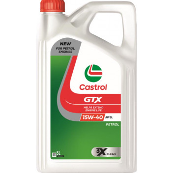 CASTROL GTX 15W-40 PETROL ENGINE OIL 5L