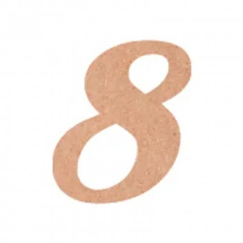 FLAMENCO 8 WOODEN NUMBER 10CM