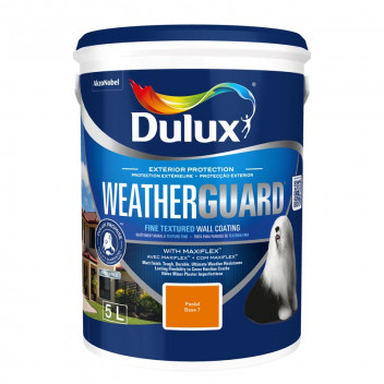 BASEPAINT FINE TEXTURE PASTEL BASE 7 WEATHERGUARD 5L DULUX