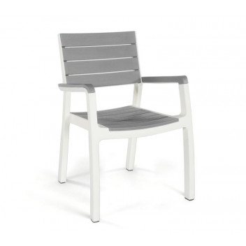 CHAIR PATIO HARMONY  17201284WHT   WHITE/GREY  KETER
