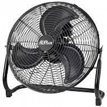 ALVA BLACK FLOOR FAN 40CM