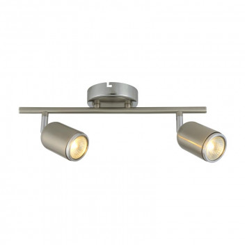 RADIANT SPOT LIGHT SATIN CHROME 2LIGHT GU10 240V